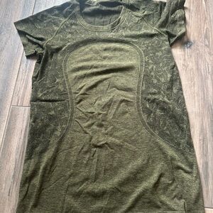 Lululemon Athletica Forest Green Athletic Top